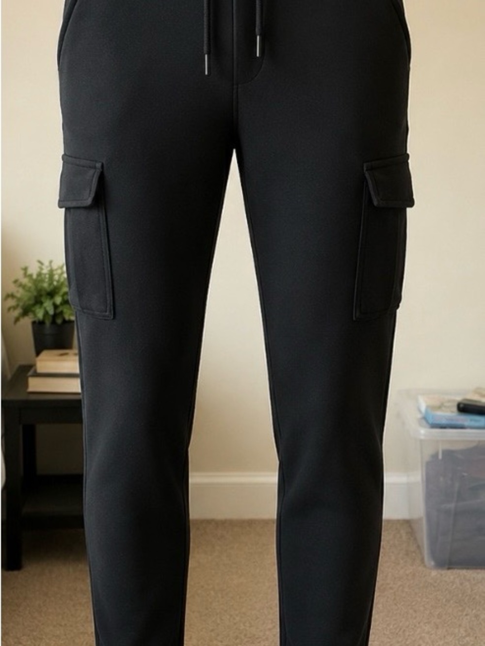 32 Degrees Black Women's Cargo Jogger Pants
